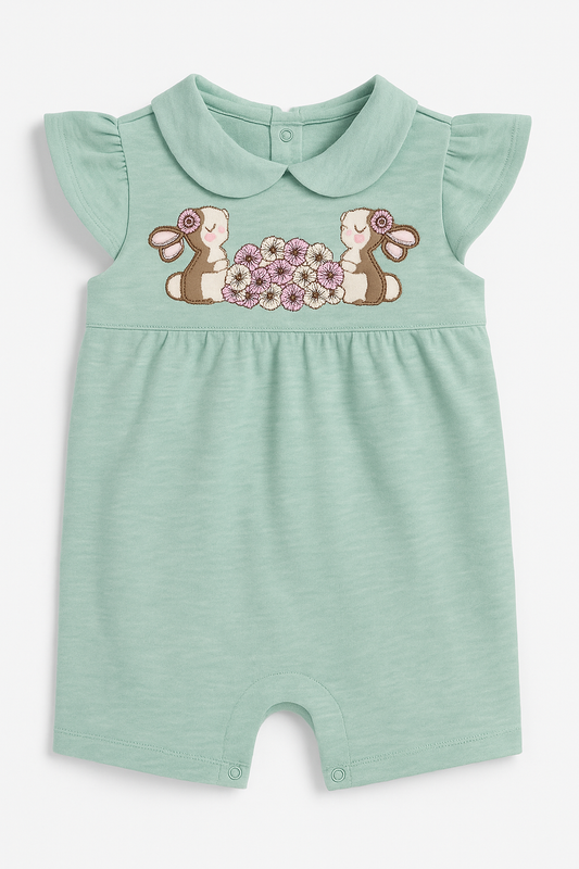 Blush Bunnies Romper